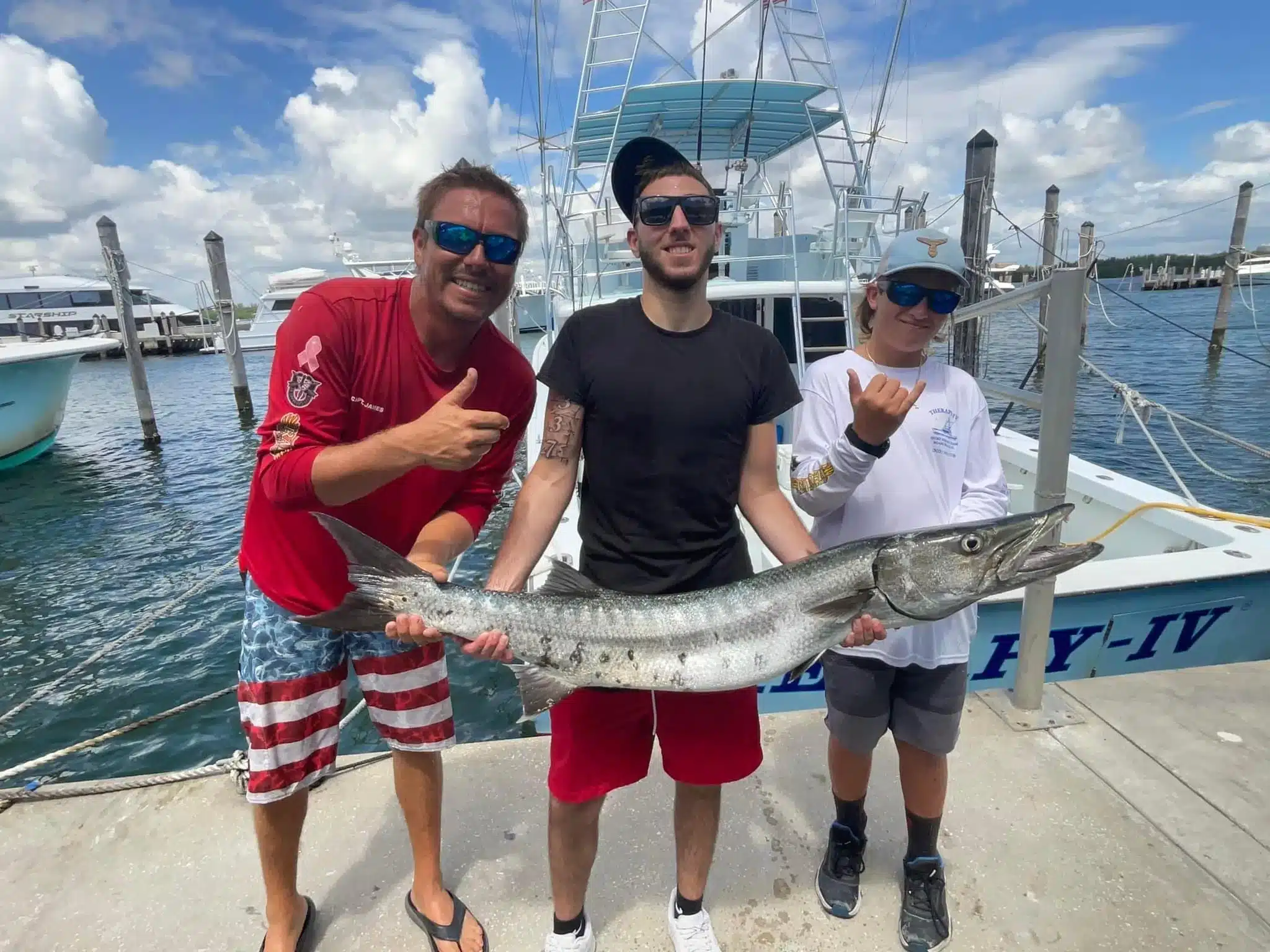 Miami Deep Sea Fishing Barracudas